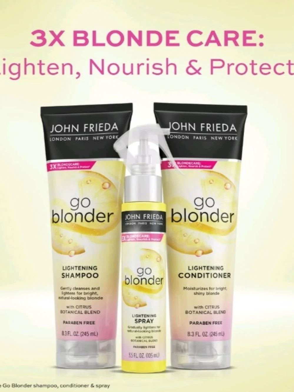 #.   John Frieda Go Blonder Lightening Spray - Yellow